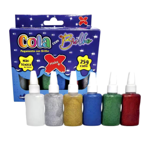 COLA COLORIDA C/ GLITTER - MAKE +