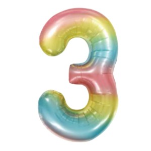 BALÃO NUMERAL METALIZADO 