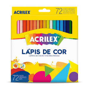 LÁPIS DE COR 72 CORES - ACRILEX