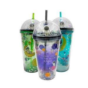 COPO C/ CANUDO ASTRONAUTA450 ML - TOKYO DESIGN