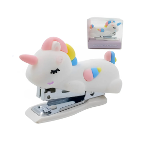 Mini Grampeador Portátil Unicórnio Fofo