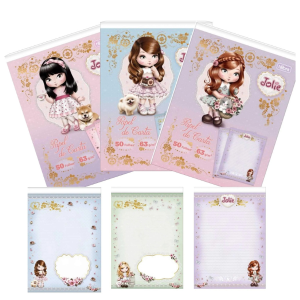 CADERNO PAPEL DE CARTA JOLIE TILIBRA 50FLS