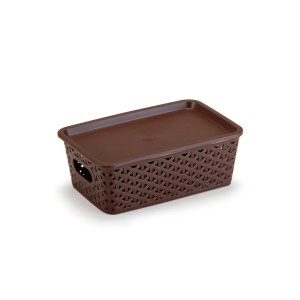 CESTO ORGANIZADOR RATTAN PEQ CAFÉ PLASNORTHON 