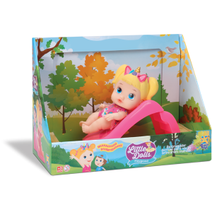 BONECA LITTLE DOLLS PLAYGROUND ESCORREGADOR MENINA DIVERTOYS 33CMX24,5CMX33CM 8096