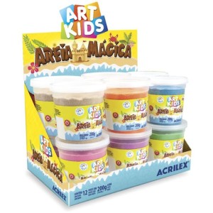 AREIA MAGICA ACRILEX 200G 7CMX7CMX8CM 5912