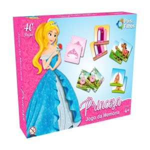 JOGO MEMÒRIA PRINCESAS PAIS E FILHOS 24CMX5,5CMX18CM 2824