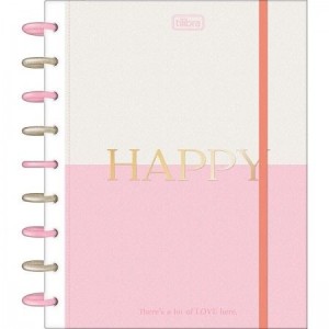 CADERNO TILIDISCO HAPPY 10 MATÉRIAS 160 FLS - TILIBRA
