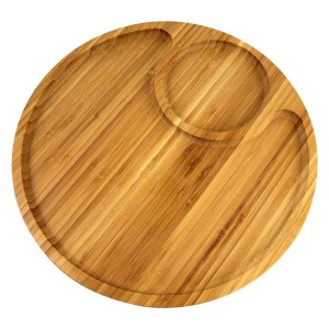 BANDEJA PETISQUEIRA MADEIRA REDONDA - CLINK